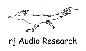 rj audio research business Logo - 50 percent